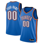 Johmsee Custom OC.Thunder Blue  Fast Break Stitched Jerseys- Statement Edition