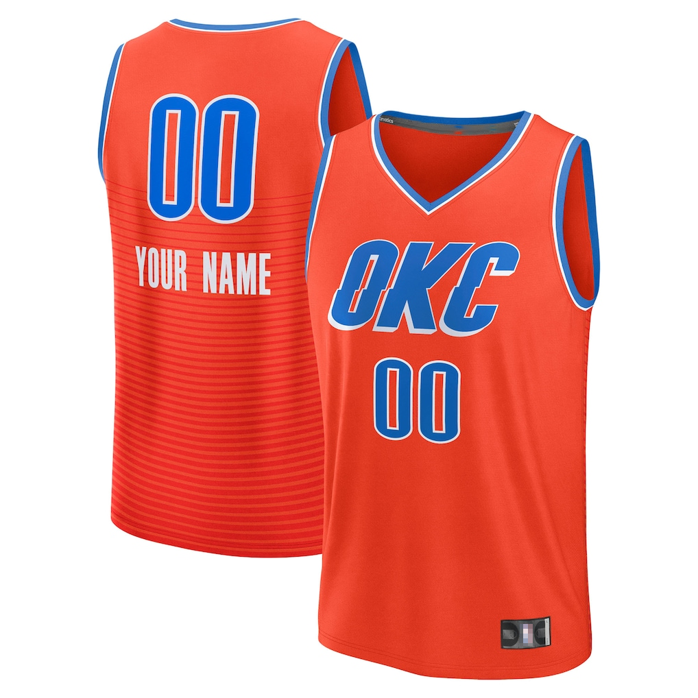 Johmsee Custom OC.Thunder Orange Swingman Stitched Jerseys - Icon Edition