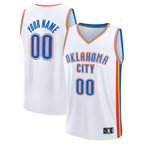 Johmsee Custom OC.Thunder White Fast Break Stitched Jerseys- Association Edition