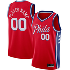Johmsee Custom P.76ers Red Swingman Jerseys - Statement Edition