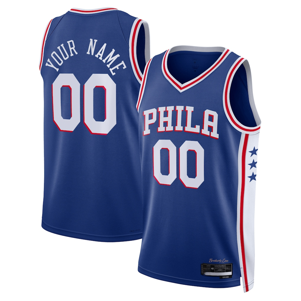Johmsee Custom P.76ers Royal 2022-23 Swingman Jerseys - Icon Edition