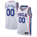 Johmsee Custom P.76ers White 2022-23 Swingman Jerseys - Association Edition