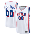 Johmsee Custom P.76ers White Fast Break Jerseys - Association Edition