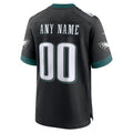 Johmsee Custom P.Eagles Black Stitched Alternate Game Stitched Jerseys