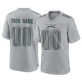 Johmsee Custom P.Eagles Gray Atmosphere Fashion Home Game Any Name & Numbers Stitched Jerseys
