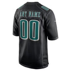 Johmsee Custom P.Eagles Midnight Black Fashion Game Stitched Jerseys