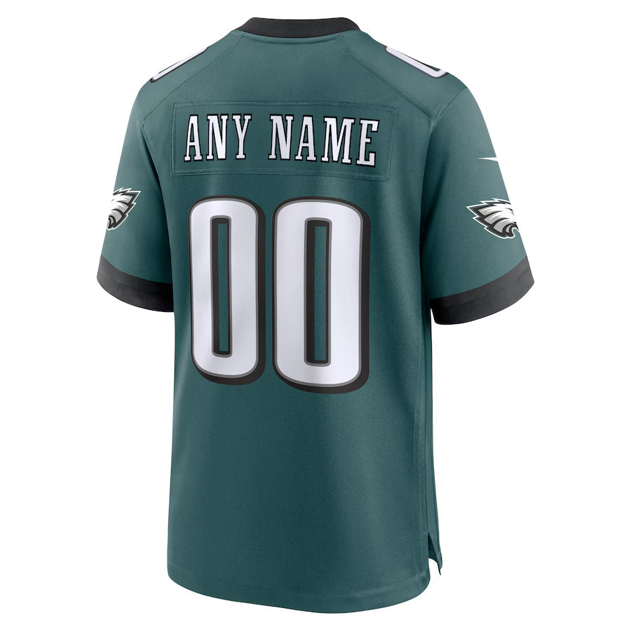 Johmsee Custom P.Eagles Midnight Green Stitched Home Game Stitched Jerseys