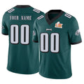 Johmsee Custom P.Eagles Team Color Green Limited Vapor F.U.S.E. Super Bowl LIX Home Game Any Name & Numbers Stitched Jerseys