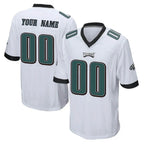 Johmsee Custom P.Eagles White Home Game Any Name & Numbers Stitched Jerseys