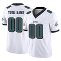Johmsee Custom P.Eagles White Limited Vapor F.U.S.E. Home Game Any Name & Numbers Stitched Jerseys