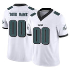 Johmsee Custom P.Eagles White Limited Vapor F.U.S.E. Home Game Any Name & Numbers Stitched Jerseys