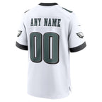 Johmsee Custom P.Eagles White Stitched Home Game Stitched Jerseys
