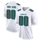 Johmsee Custom P.Eagles White Tundra Fashion Home Game Any Name & Numbers Stitched Jerseys