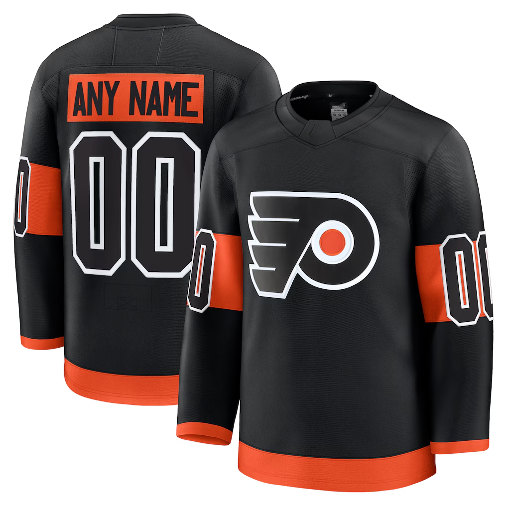 Johmsee Custom P.Flyers Black Alternate Premium Jerseys