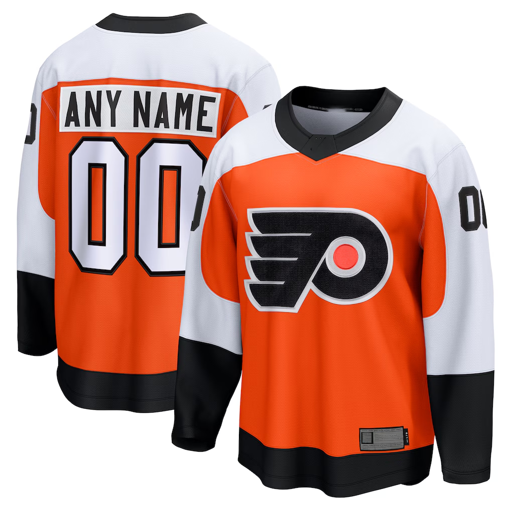Johmsee Custom P.Flyers Orange Home Breakaway Jerseys