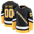 Johmsee Custom P.Penguins Black Alternate Premium Jerseys