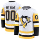 Custom P.Penguins Fanatics Away Premium Jersey - White Stitched American Hockey Jerseys