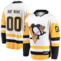 Johmsee Custom P.Penguins White Away Breakaway Jerseys