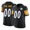 Johmsee Custom P.Steelers Black Limited Vapor F.U.S.E. Home Game Any Name & Numbers Stitched Jerseys