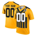 Johmsee Custom P.Steelers Gold Legend Limited 1933 Throwback Performance Home Game Any Name & Numbers Stitched Jerseys