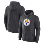 Johmsee Custom P.Steelers Gray Pullover Hoodies Limited Any Name & Numbers  Stitched Jerseys