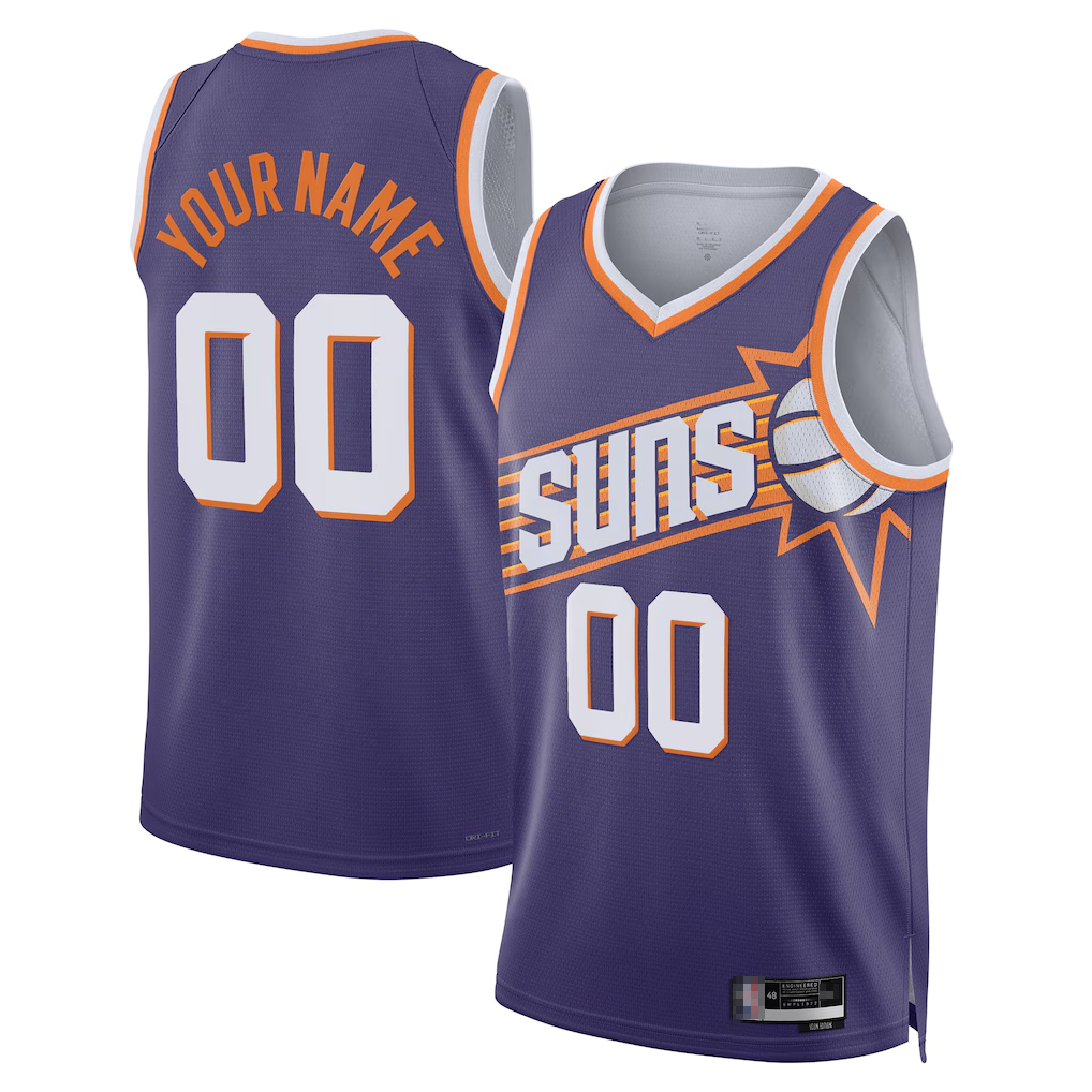 Johmsee Custom P.Suns Purple Swingman Jerseys - Icon Edition