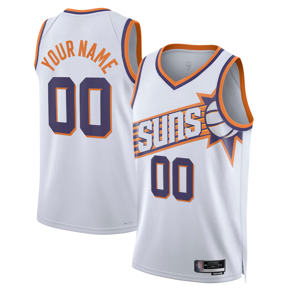 Johmsee Custom P.Suns White Swingman Jerseys - Association Edition