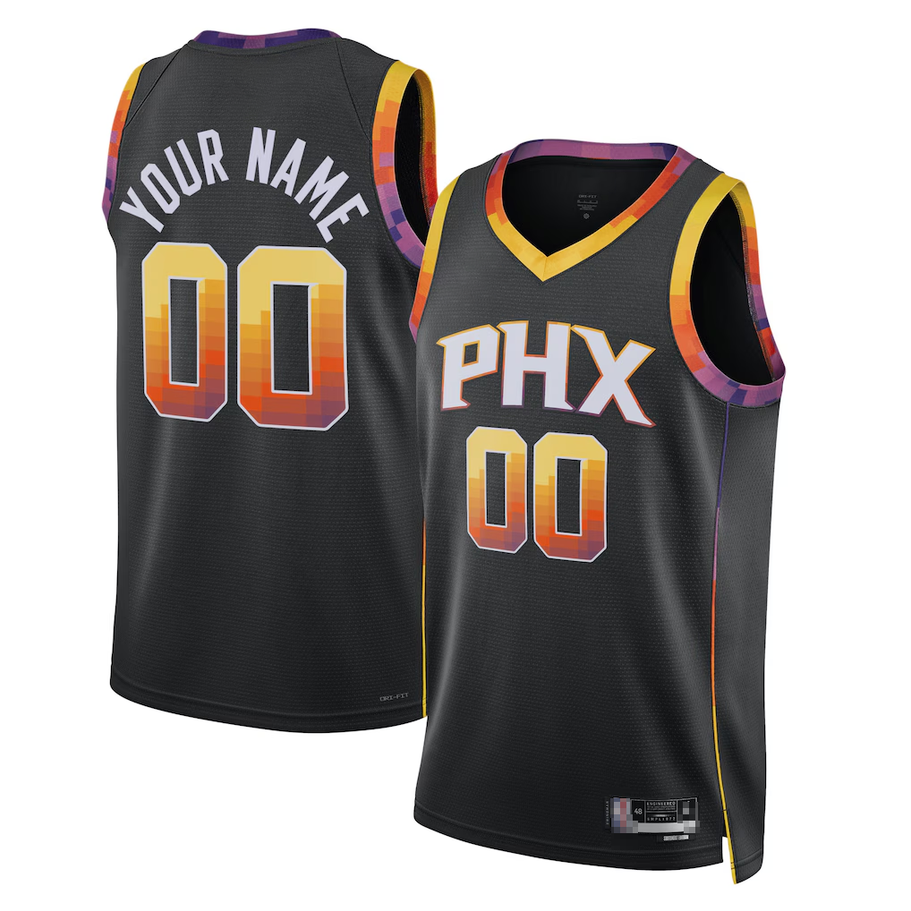 Johmsee Custom P.Sunss Black 2022-2023 Swingman Jerseys - Statement Edition