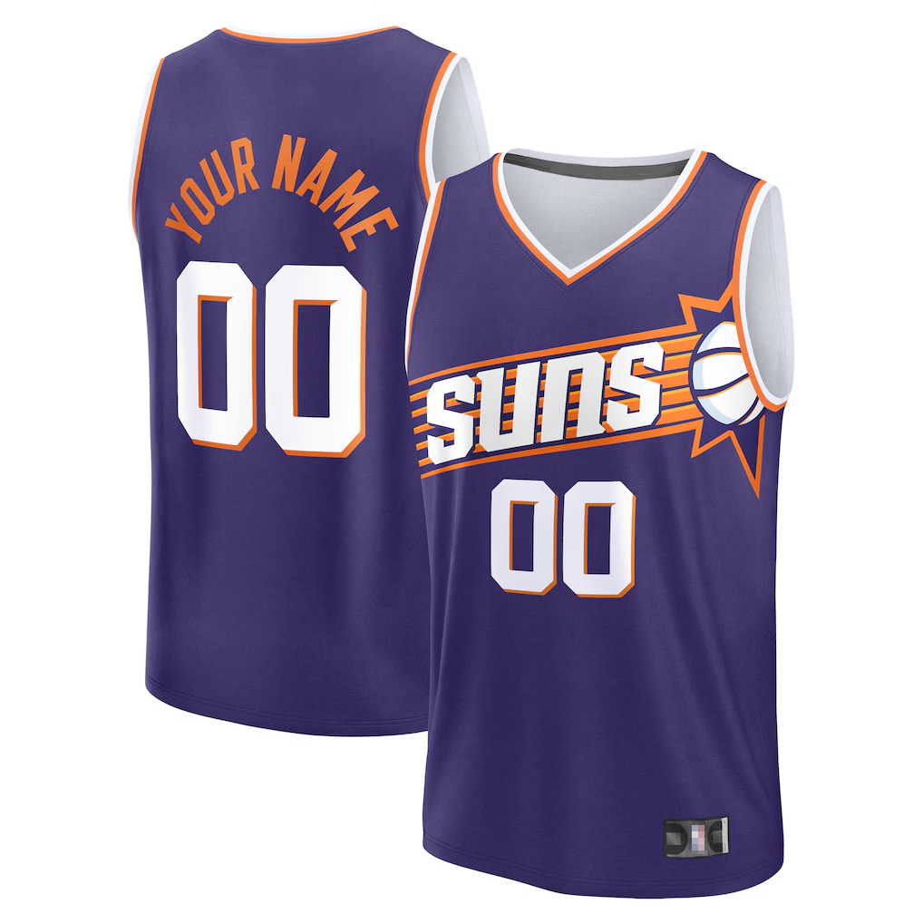 Johmsee Custom P.Sunss Fanatics Purple Fast Break Jerseys - Icon Edition