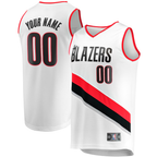 Johmsee Custom PT.Blazers Fanatics White Fast Break Replica Jerseys - Association Edition