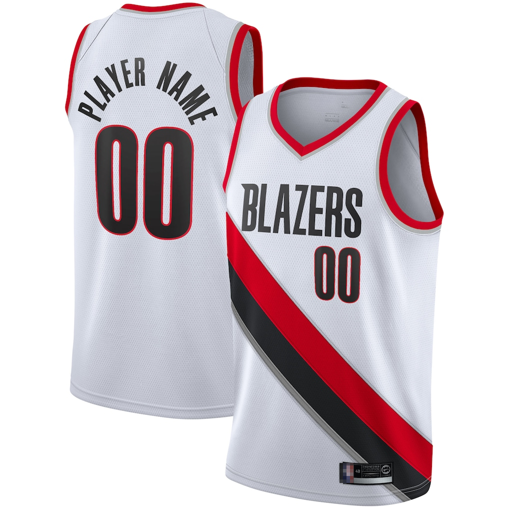 Johmsee Custom PT.Blazers White 2020-2021 Swingman Jerseys - Association Edition