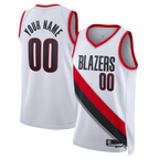 Johmsee Custom PT.Blazers White Swingman Jerseys - Association Edition