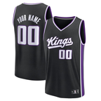Johmsee Custom S.Kings Fanatics Black Fast Break Jerseys - Icon Edition
