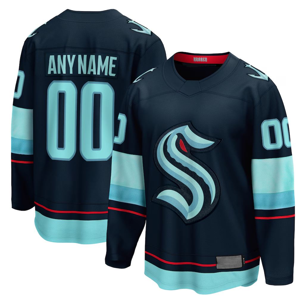 Johmsee Custom S.Kraken Deep Sea Blue Home Breakaway Jerseys