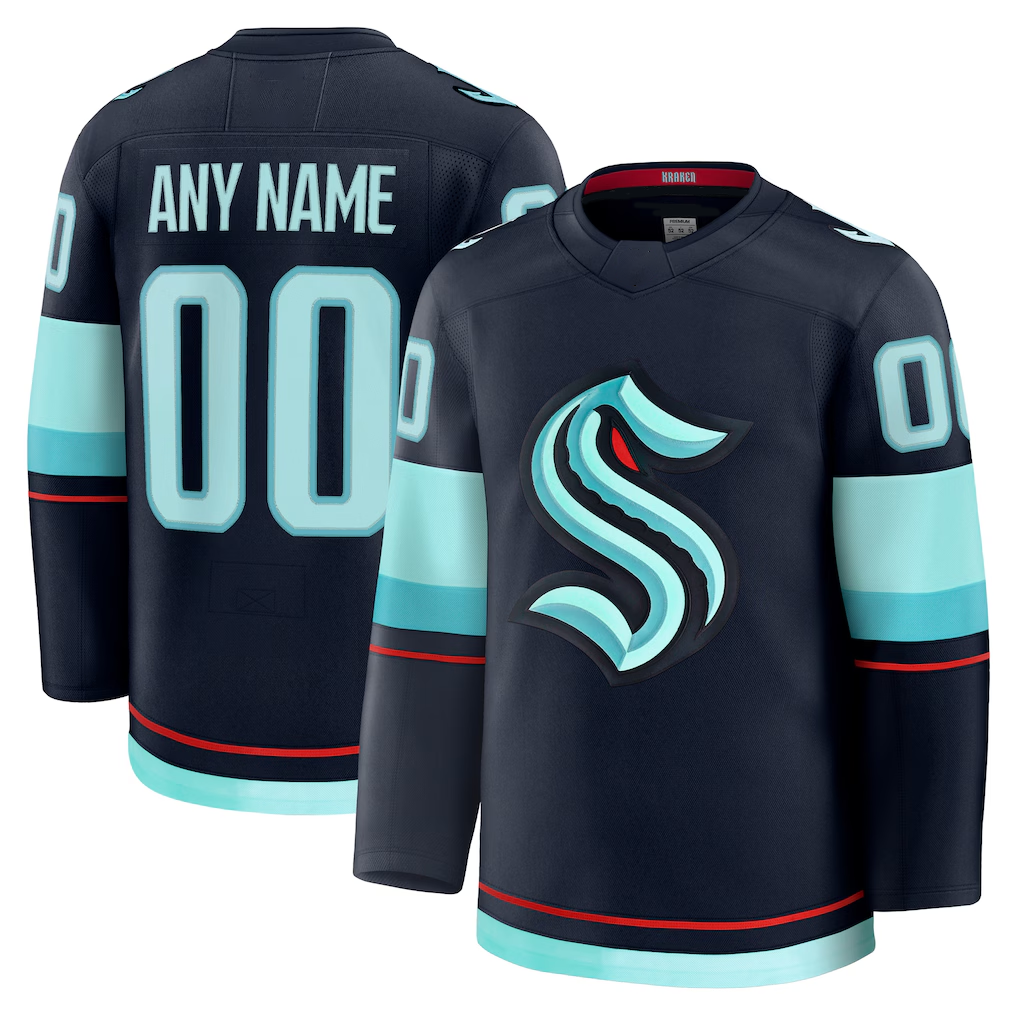 Johmsee Custom S.Kraken Deep Sea Blue Home Premium Jerseys
