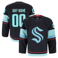 Johmsee Custom S.Kraken Navy Home Authentic Pro Jerseys