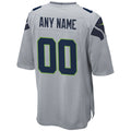 Johmsee Custom S.Seahawks Gray Alternate Game Stitched Jerseys