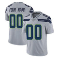 Johmsee Custom S.Seahawks Gray Limited Vapor Untouchable Home Game Any Name & Numbers Stitched Jerseys