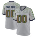 Johmsee Custom S.Seahawks Grey 2025 Rivalries Collection Home Game Any Name & Numbers Stitched Jerseys