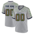 Johmsee Custom S.Seahawks Grey 2025 Rivalries Collection Home Game Any Name & Numbers Stitched Jerseys