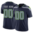 Johmsee Custom S.Seahawks Navy Limited Vapor F.U.S.E. Home Game Any Name & Numbers Stitched Jerseys