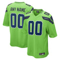 Johmsee Custom S.Seahawks Neon Green Alternate Game Stitched Jerseys