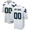 Johmsee Custom S.Seahawks White Home Game Stitched Jerseys
