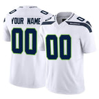 Johmsee Custom S.Seahawks White Limited Vapor F.U.S.E. Home Game Any Name & Numbers Stitched Jerseys