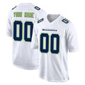 Johmsee Custom S.Seahawks White Tundra Fashion Home Game Any Name & Numbers Stitched Jerseys