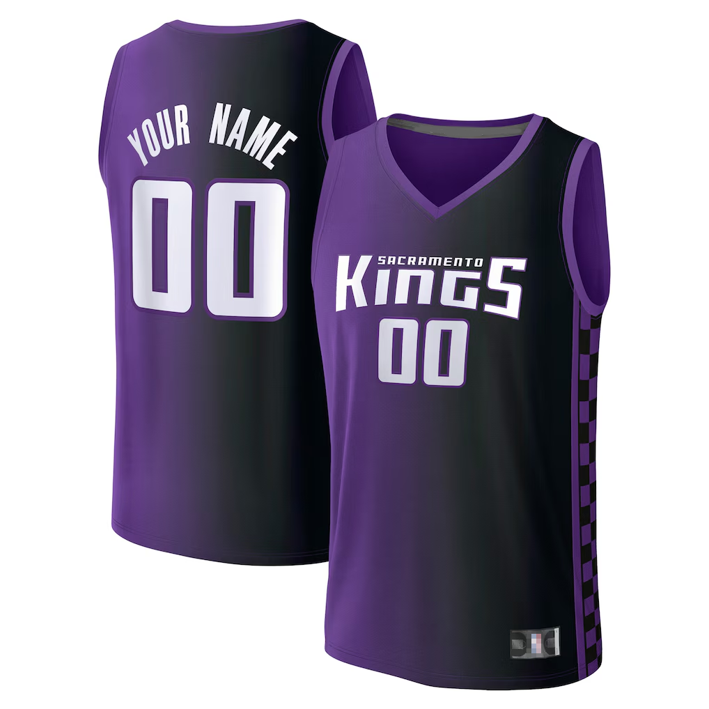 Johmsee Custom S.kings Fanatics Purple Fast Break Jerseys - Statement Edition