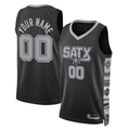 Johmsee Custom SA.Spurs Black 2022-2023 Swingman Jerseys - Statement Edition