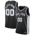 Johmsee Custom SA.Spurs Black Swingman Jerseys - Icon Edition