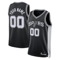Johmsee Custom SA.Spurs Black Swingman Jerseys - Icon Edition