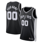 Johmsee Custom SA.Spurs Black Swingman Jerseys - Icon Edition